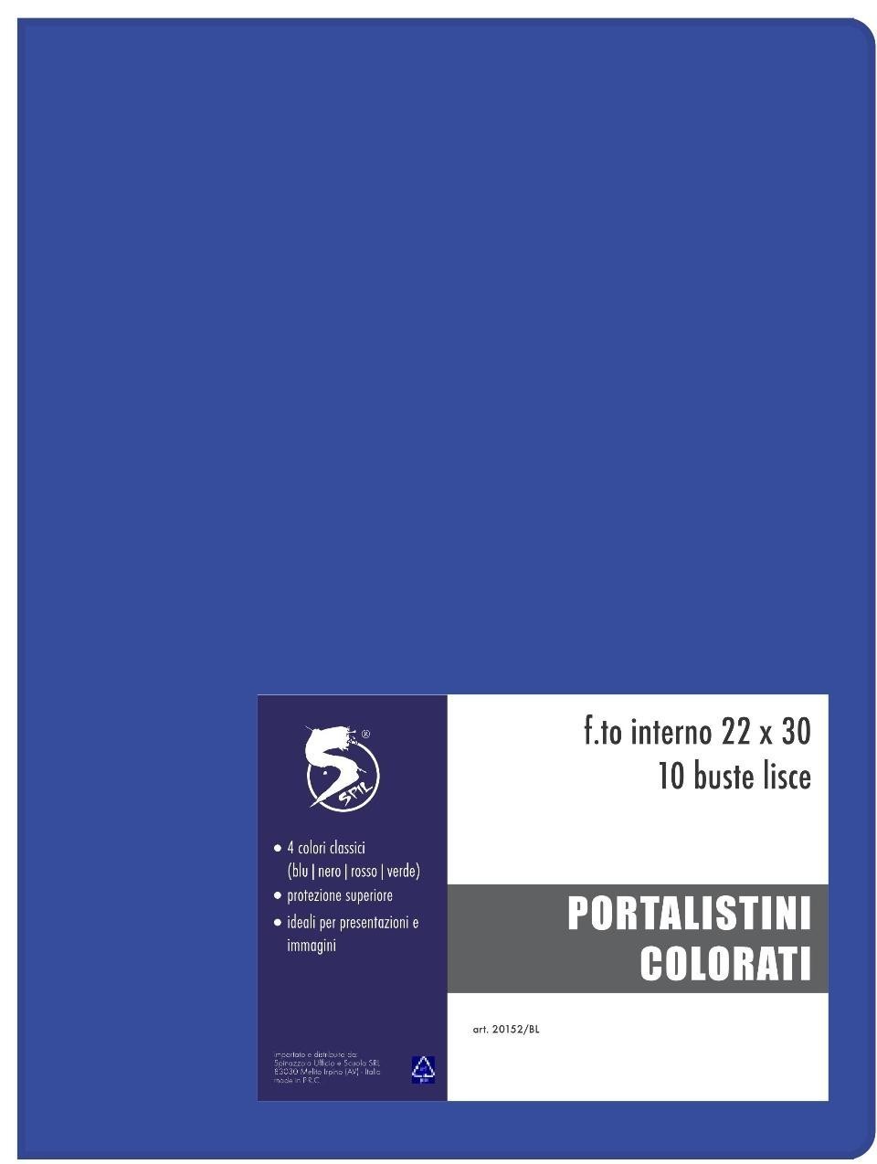 SPIL PORTALISTINO 100 FOGLI BLU SPIL  PORTALISTINO COLORATO