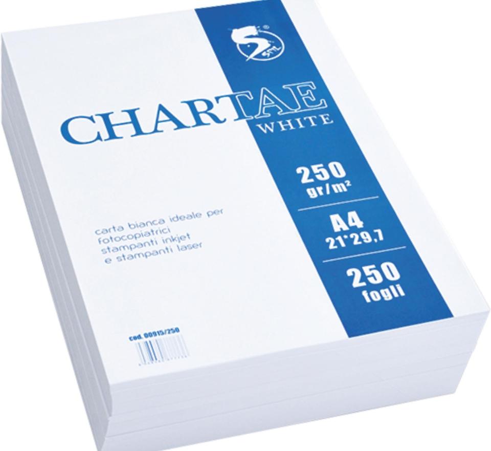 SPIL CHARTAE BIANCA A4 250GR 250FF SPIL  CHARTAE COLOR