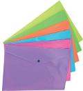 SPIL BUSTA CON BOTTONE IN PP A7 FLUO ASS. SPIL  BUSTA CON BOTTONE
