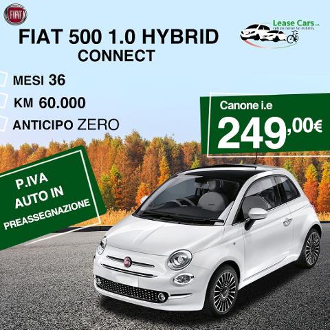 Noleggio Lungo Termine Fiat 500 Hybrid connect 1.0