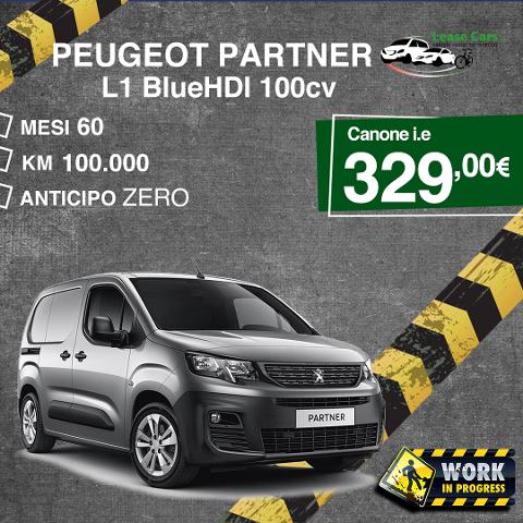 Noleggio Lungo Termine Peugeot Partner Blue HDI 100cv Premium
