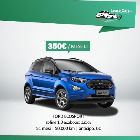 Noleggio Lungo Termine All Inclusive FORD ECOSPORT ST-LINE 1.0 EcoBoost 125cv