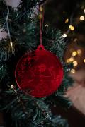 Pallina di Natale specchiata con incisione Elementi natalizi Regplex in Plexiglas PN-11
