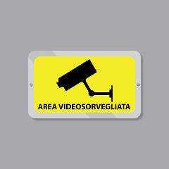 Cartello Area Videosorveglianza Regplex Segnaletica di Sicurezza