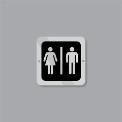 Cartello Toilette Uomo - Donna Regplex Segnaletica di Sicurezza