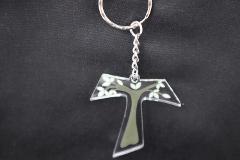 Croce Tau Religioso in Plexiglas in versione accessorio per Bomboniera Regplex Personalizzabile