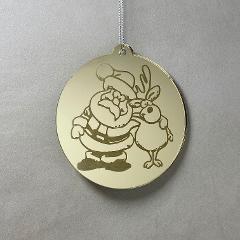 Pallina di Natale con incisione Decorazioni Regplex in Plexiglas PN-84