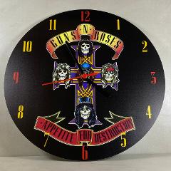Orologio da parete in Plexiglas Guns N' Roses AFD Regplex tema Rock Band