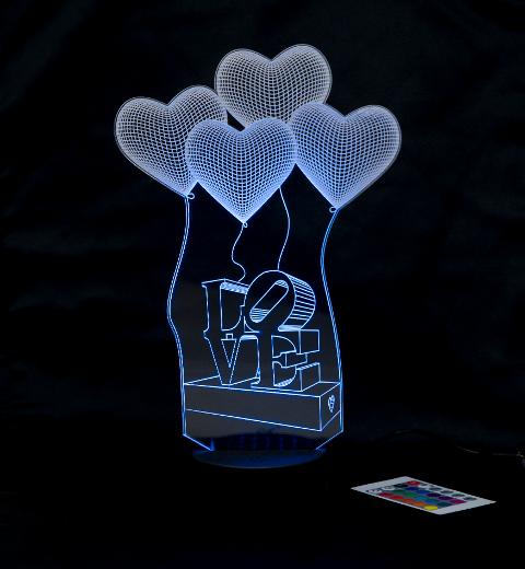 Lampada Love Regplex Base LED RGB