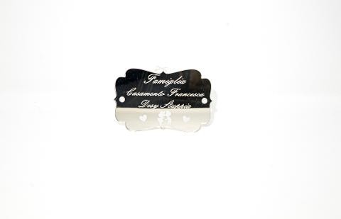 Dietro Porta in Plexiglas con stampa Innamorati Regplex Scritta Personalizzata