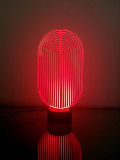 Lampada Moderna Regplex Base LED RGB