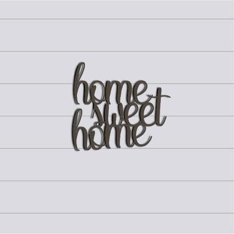 Scritta Home Sweet Home in Plexiglas Regplex Decorazione per la Casa