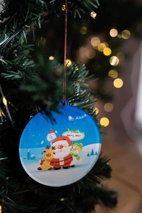 Pallina di Natale con personaggi Disney o Cartoons - Decorazioni Regplex in Plexiglas  PN-4