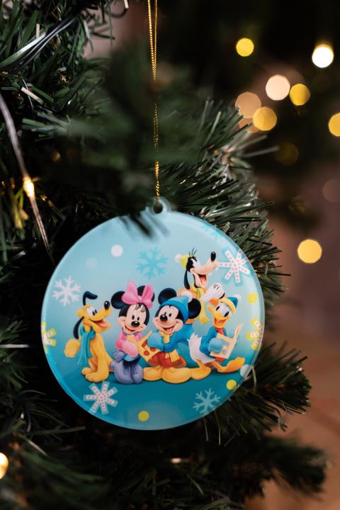 Decorazioni di Natale con personaggi Disney o Cartoons e Scritta Personalizzata Regplex in Plexiglas