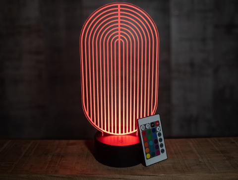 Lampada Moderna Regplex Base LED RGB