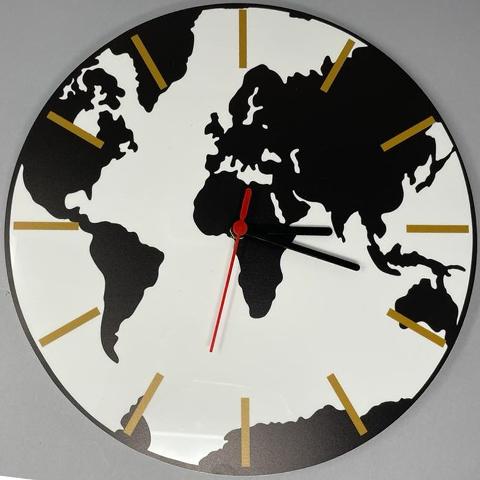 Orologio da parete in Plexiglass Regplex Mappamondo