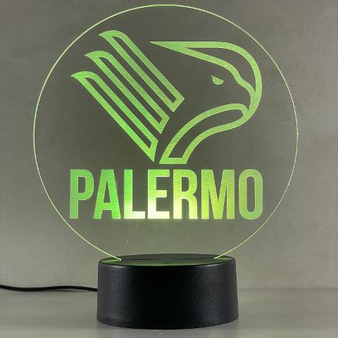 Lampada Palermo con Scritta Personalizzata Regplex Base LED RGB