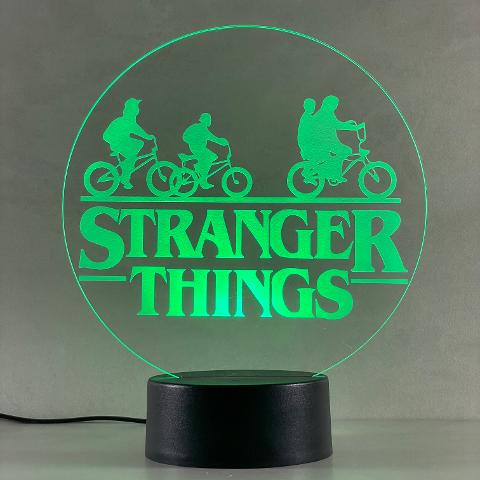 Lampada Stranger Things con Scritta Personalizzata Regplex Base LED RGB