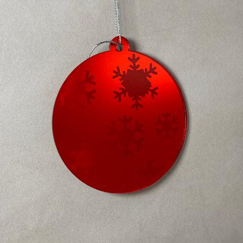 Pallina di Natale con incisione Regplex in Plexiglas PN-47