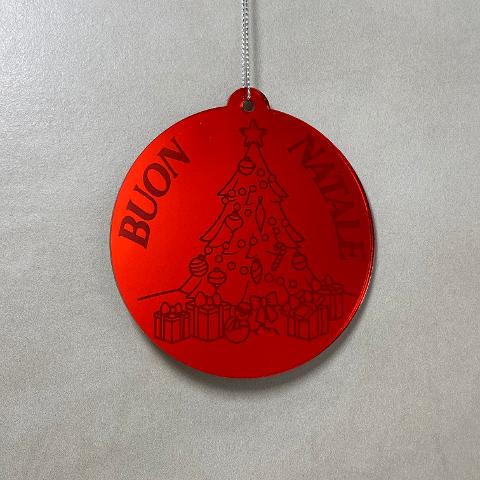 Pallina di Natale con incisione Decorazioni Regplex in Plexiglas PN-81