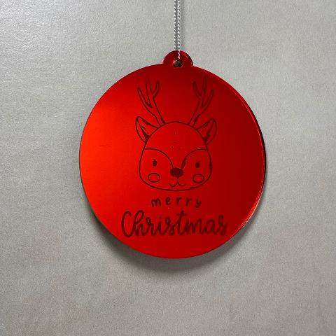 Pallina di Natale con incisione Animali Regplex in Plexiglas PN-94