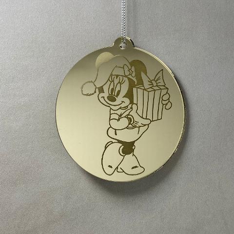 Pallina di Natale con incisione Cartoni Animati Regplex in Plexiglas PN-103