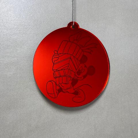 Pallina di Natale con incisione Cartoni Animati Regplex in Plexiglas PN-104