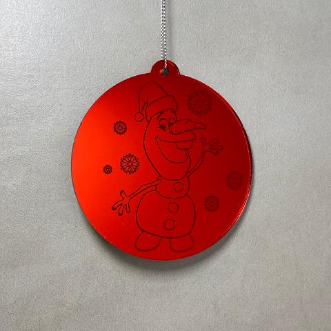 Pallina di Natale con incisione Cartoni Animati Regplex in Plexiglas PN-106