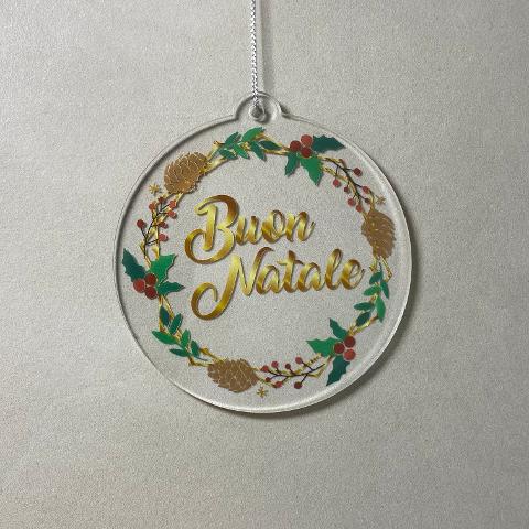 Pallina di Natale con stampa Regplex in Plexiglas PN-113