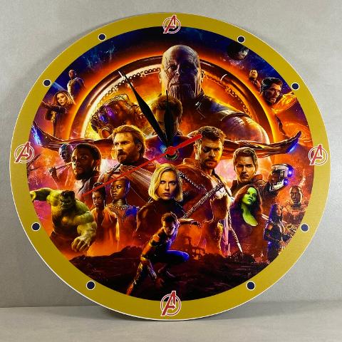 Orologio da parete in Plexiglas The Avengers Regplex tema Marvel