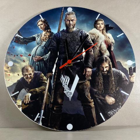 Orologio da parete in Plexiglas Vikings Regplex tema Serie TV