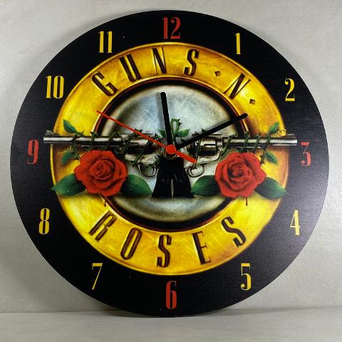 Orologio da parete in Plexiglas Guns N' Roses Regplex tema Rock Band