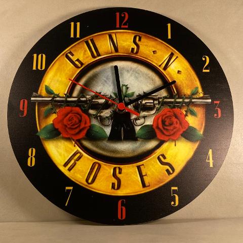 Orologio da parete in Plexiglas Guns N' Roses Regplex tema Rock Band