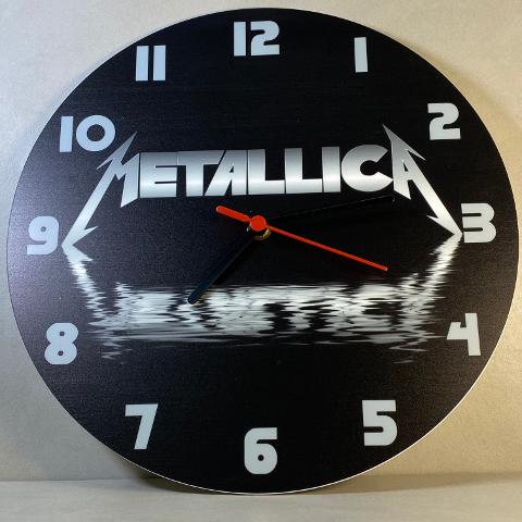 Orologio da parete in Plexiglas Metallica Regplex tema Rock Band