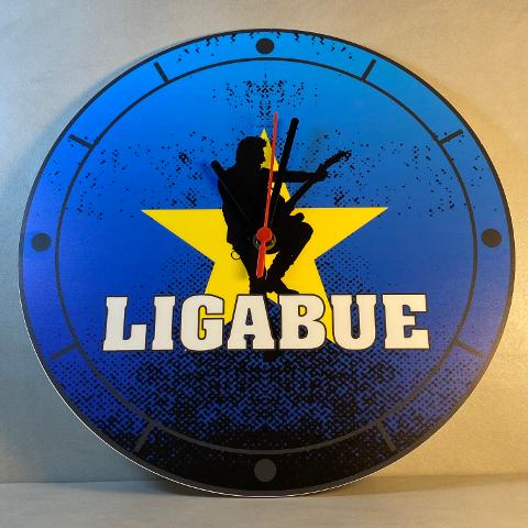 Orologio da parete in Plexiglas Ligabue Europe Tour Regplex tema Rock Band