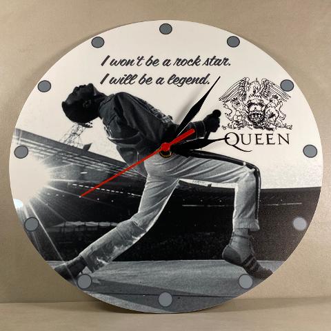 Orologio da parete in Plexiglas Freddie Mercury Regplex tema Rock Band