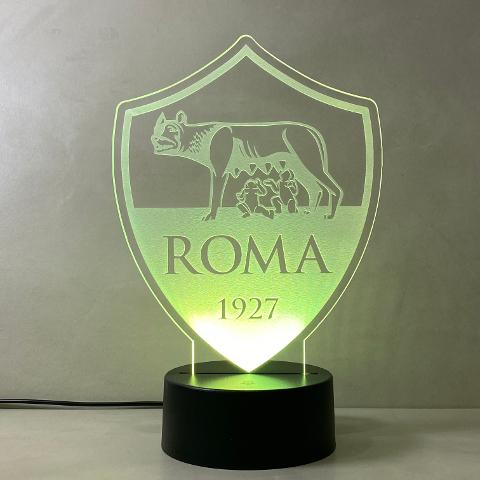 Lampada Roma con Scritta Personalizzata Regplex Base LED RGB