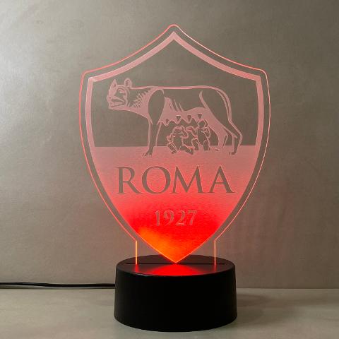 Lampada Roma con Scritta Personalizzata Regplex Base LED RGB