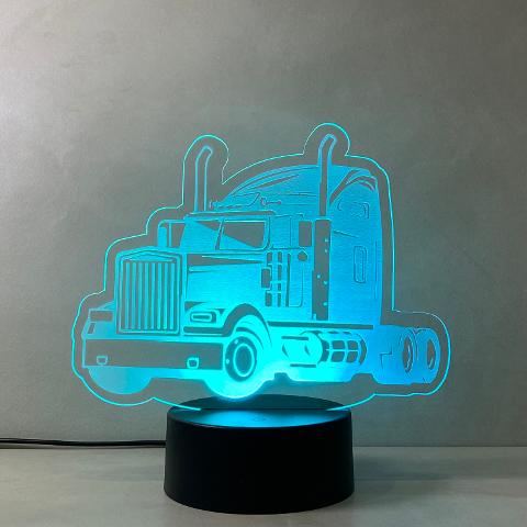 Lampada Camion con Scritta Personalizzata Regplex Base LED RGB