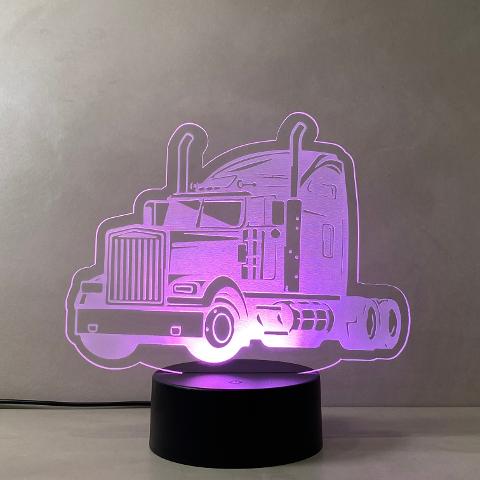Lampada Camion con Scritta Personalizzata Regplex Base LED RGB