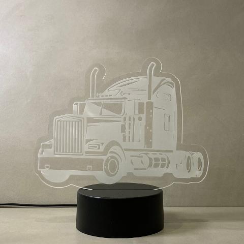 Lampada Camion con Scritta Personalizzata Regplex Base LED RGB