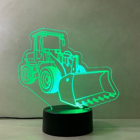 Lampada Motopala con Scritta Personalizzata Regplex Base LED RGB