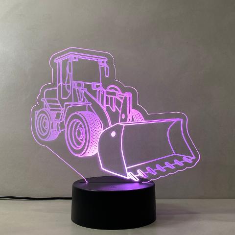Lampada Motopala con Scritta Personalizzata Regplex Base LED RGB