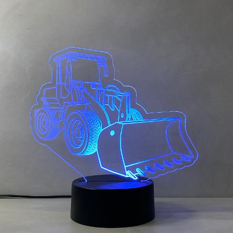 Lampada Motopala con Scritta Personalizzata Regplex Base LED RGB