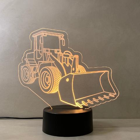Lampada Motopala con Scritta Personalizzata Regplex Base LED RGB