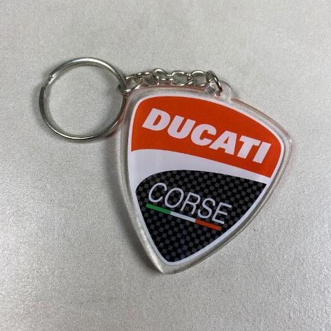 Ducati Corse Portachiavi in Plexiglas Regplex trasparente
