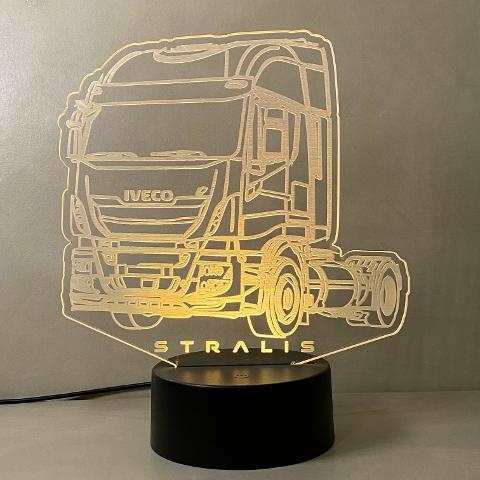 Lampada Iveco Stralis con Scritta Personalizzata Regplex Base LED RGB