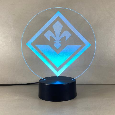 Lampada Fiorentina con Scritta Personalizzata Regplex Base LED RGB