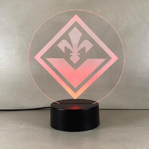Lampada Fiorentina con Scritta Personalizzata Regplex Base LED RGB