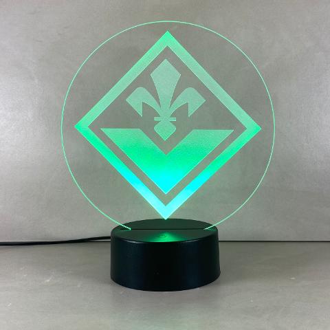 Lampada Fiorentina con Scritta Personalizzata Regplex Base LED RGB
